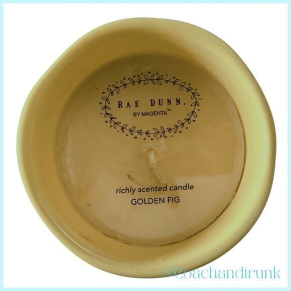 ✨VERY RARE COLLECTABLE ✨RAE DUNN Golden Fig Scented Dog Ma Candle 13.3 OZ - Picture 2 of 4